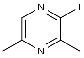2-碘-3,5-二甲基吡嗪,99969-02-5,结构式