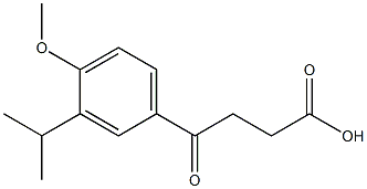 4-[4-methoxy-3-(propan-2-yl)phenyl]-4-oxobutanoic acid Struktur