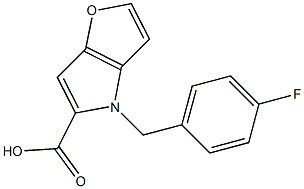 4-[(4-fluorophenyl)methyl]-4H-furo[3,2-b]pyrrole-5-carboxylic acid Structure