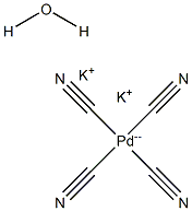 Potassium tetracyanopalladate(II) hydrate 98% Struktur