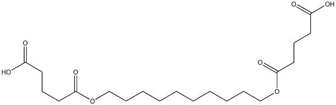 5,5'-(decane-1,10-diylbis(oxy))bis(5-oxopentanoic acid) Struktur