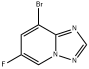 8-Bromo-6-fluoro-[1,2,4]triazolo[1,5-a]pyridine 化学構造式