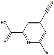 6-bromo-4-cyanopicolinic acid Structure