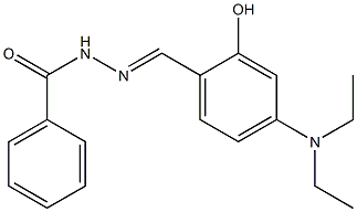 N'-[4-(diethylamino)-2-hydroxybenzylidene]benzohydrazide 结构式