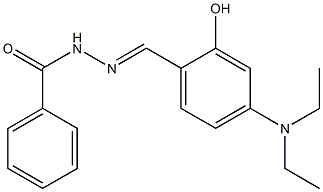 N'-[4-(diethylamino)-2-hydroxybenzylidene]benzohydrazide,,结构式