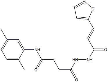 N-(2,5-dimethylphenyl)-4-{2-[3-(2-furyl)acryloyl]hydrazino}-4-oxobutanamide