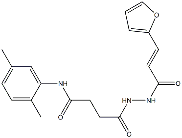 N-(2,5-dimethylphenyl)-4-{2-[3-(2-furyl)acryloyl]hydrazino}-4-oxobutanamide|