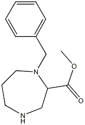 METHYL 1-BENZYL-1,4-DIAZEPANE-2-CARBOXYLATE 结构式