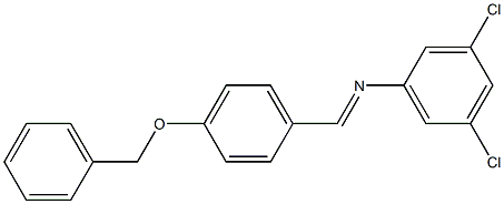 N-[4-(benzyloxy)benzylidene]-3,5-dichloroaniline Structure