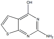 2-Amino-thieno[2,3-d]pyrimidin-4-ol,,结构式