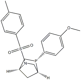 (1S,4S,5S)-5-(4-methoxyphenyl)-2-tosyl-2-aza-5-phosphabicyclo[2.2.1]heptane Structure