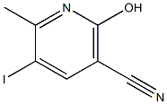 2-Hydroxy-5-iodo-6-methyl-nicotinonitrile 结构式