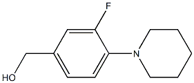 [3-fluoro-4-(piperidin-1-yl)phenyl]methanol Struktur
