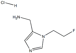[1-(2-Fluoroethyl)-1H-imidazol-5-yl]methanamine hydrochloride,,结构式