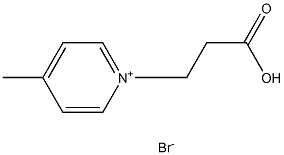 1-(2-carboxyethyl)-4-methylpyridin-1-ium bromide Structure