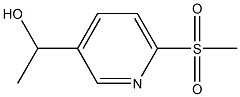 1-(6-(METHYLSULFONYL)PYRIDIN-3-YL)ETHANOL 化学構造式