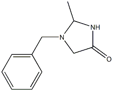 1-BENZYL-2-METHYLIMIDAZOLIDIN-4-ONE 化学構造式