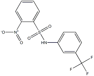 2-硝基-N-[3-(三氟甲基)苯基]苯磺酰胺, , 结构式