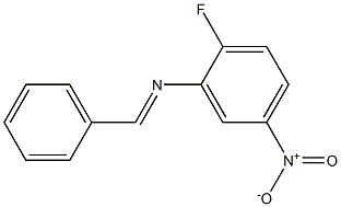 N-benzylidene-2-fluoro-5-nitroaniline Struktur