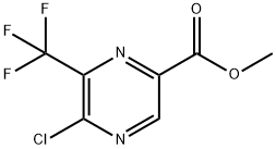 METHYL 5-CHLORO-6-(TRIFLUOROMETHYL)PYRAZINE-2-CARBOXYLATE, 1688685-61-1, 结构式