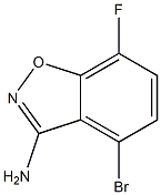 4-Bromo-7-fluoro-benzo[d]isoxazol-3-ylamine Struktur