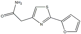2-[2-(furan-2-yl)-1,3-thiazol-4-yl]acetamide 结构式