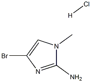 2-氨基-4-溴-1-甲基咪唑盐酸盐,,结构式