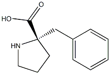 (S)-2-benzylpyrrolidine-2-carboxylic acid,,结构式