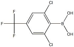 2,6-Dichloro-4-(trifluoromethyl)phenylboronic acid Structure