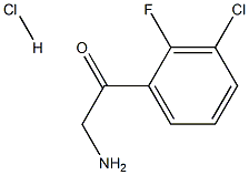 2-Amino-3'-chloro-2'-fluoroacetophenone hydrochloride Struktur