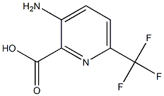 3-Amino-6-(trifluoromethyl)pyridine-2-carboxylic acid 化学構造式