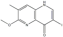 3-Iodo-6-methoxy-7-methyl-1H-[1,5]naphthyridin-4-one Structure