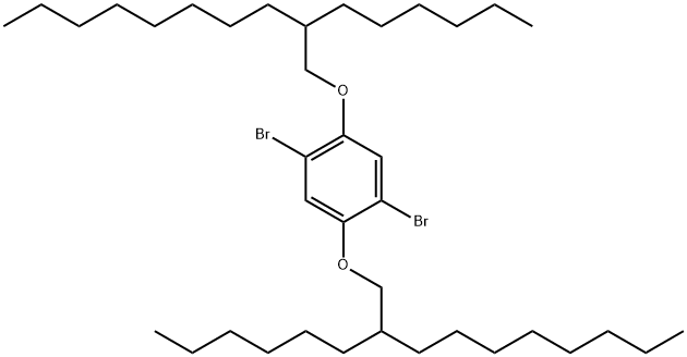 1,4-二溴-2,5-双(2-己癸氧基)苯, 1296725-01-3, 结构式