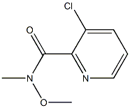 3-Chloro-N-methoxy-N-methylpicolinamide Structure