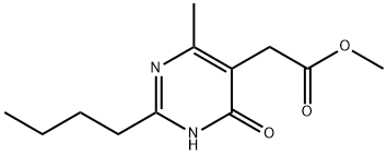 methyl 2-(2-butyl-4-hydroxy-6-methylpyrimidin-5-yl)acetate Structure