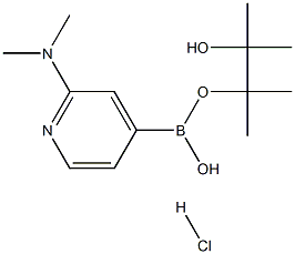 2-(Dimethylamino)pyridine-4-boronic acid pinacol ester.HCl Structure