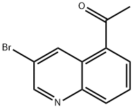 1-(3-溴喹啉-5-基)乙酮, 2007916-77-8, 结构式