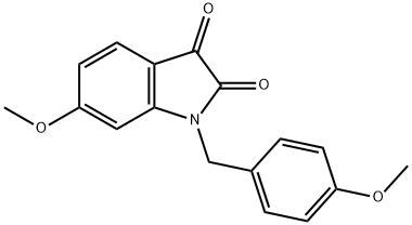 6-methoxy-1-(4-methoxybenzyl)indoline-2,3-dione, 2070014-75-2, 结构式