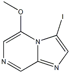 3-Iodo-5-methoxy-imidazo[1,2-a]pyrazine 结构式