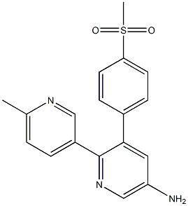 6'-methyl-3-(4-(methylsulfonyl)phenyl)-[2,3'-bipyridin]-5-amine Structure