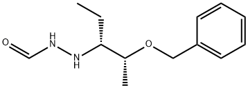 N'-((2R,3R)-2-(benzyloxy)pentan-3-yl)formohydrazide 化学構造式