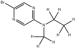 2-Bromo-5-(methylethylamino-d8)-pyrazine,1643537-35-2,结构式