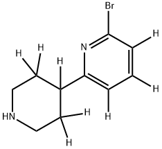 2-Bromo-6-(piperidin-4-yl)pyridine-d8 Structure