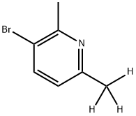 3-Bromo-2-methyl-6-(methyl-d3)-pyridine Struktur