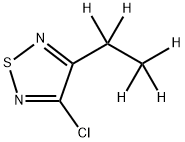 3-Chloro-4-(ethyl-d5)-1,2,5-thiadiazole,1185313-61-4,结构式