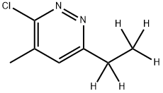 3-Chloro-4-methyl-6-(ethyl-d5)-pyridazine Struktur