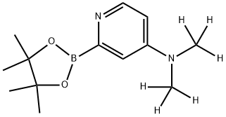 4-(Dimethylamino-d6)-pyridine-2-boronic acid pinacol ester Struktur