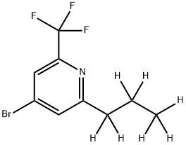 4-Bromo-2-(n-propyl-d7)-6-trifluoromethylpyridine Struktur