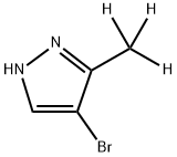 4-Bromo-3-(methyl-d3)-pyrazole Structure