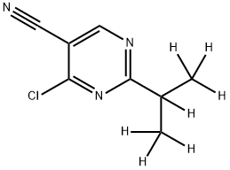 4-Chloro-5-cyano-2-(iso-propyl-d7)-pyrimidine Structure